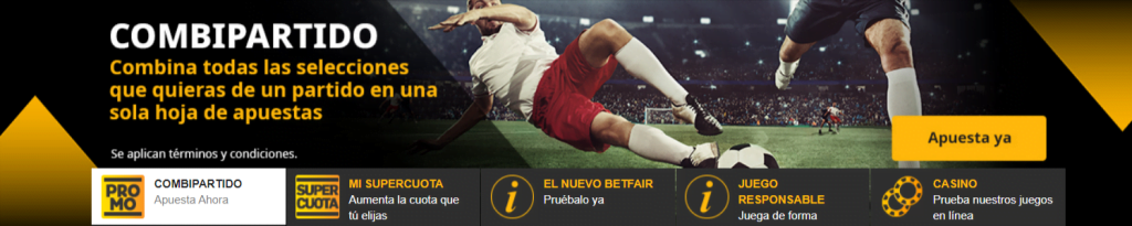 betfair bono bienvenida deportes