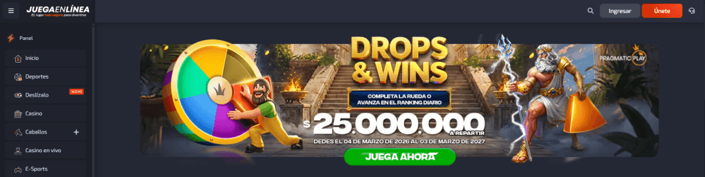juegaenlínea bonos y promociones